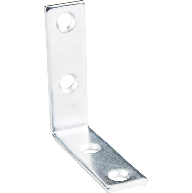 Hardware Resources - 2'' x 2'' Zinc Plated Steel Corner Brace - Zinc