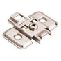 Hardware Resources - Standard Duty 0 mm Cam Adjustable Steel Plate for 500 Series Euro Hinges - Polished Nickel
