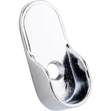 Hardware Resources - Chrome Knock-In Mounting Bracket for Oval Closet Rods - Chrome