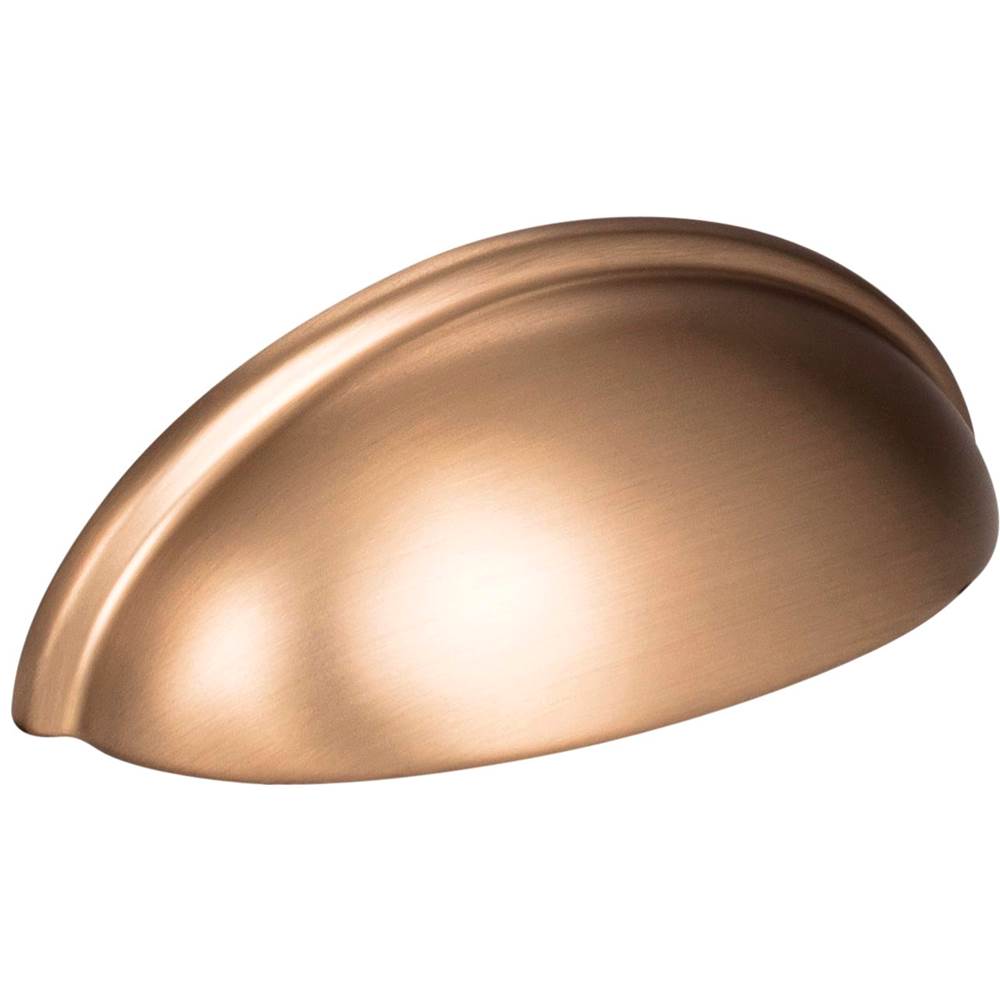 Hardware Resources - 3'' Center-to-Center Satin Bronze Florence Cabinet Cup Pull - Satin Bronze
