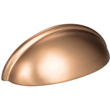 Hardware Resources - 3'' Center-to-Center Satin Bronze Florence Cabinet Cup Pull - Satin Bronze