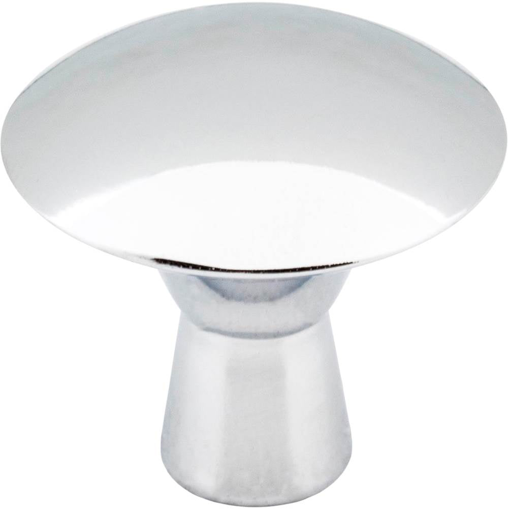Hardware Resources - 1-1/16'' Diameter Polished Chrome Zachary Cabinet Mushroom Knob - Polished Chrome