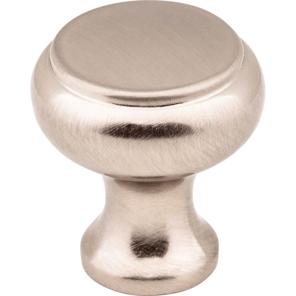 Hardware Resources - 1-3/16'' Diameter Satin Nickel Button Westbury Cabinet Knob - Satin Nickel