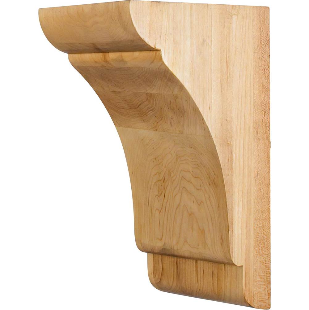 Hardware Resources - 5'' W x 6'' D x 10'' H Cherry Minimalist Corbel - Unfinished