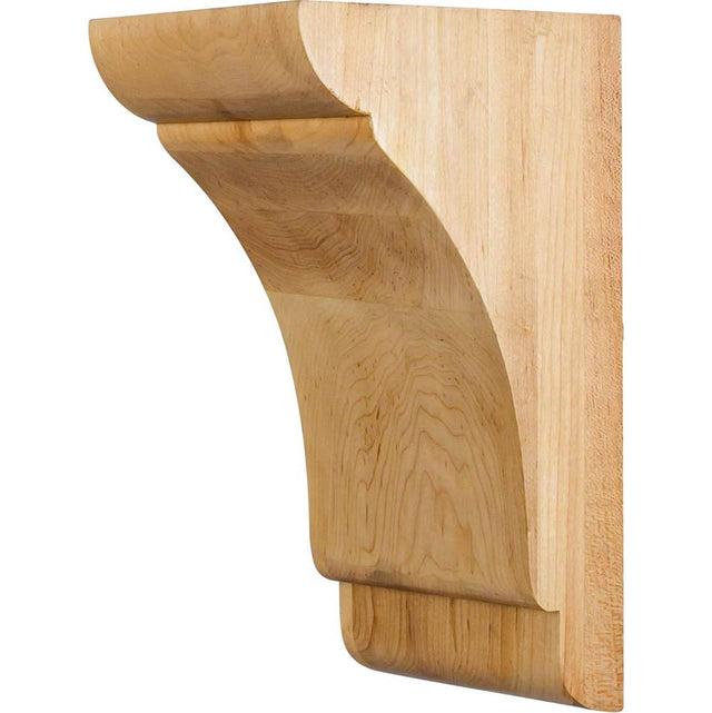 Hardware Resources - 5'' W x 6'' D x 10'' H Cherry Minimalist Corbel - Unfinished