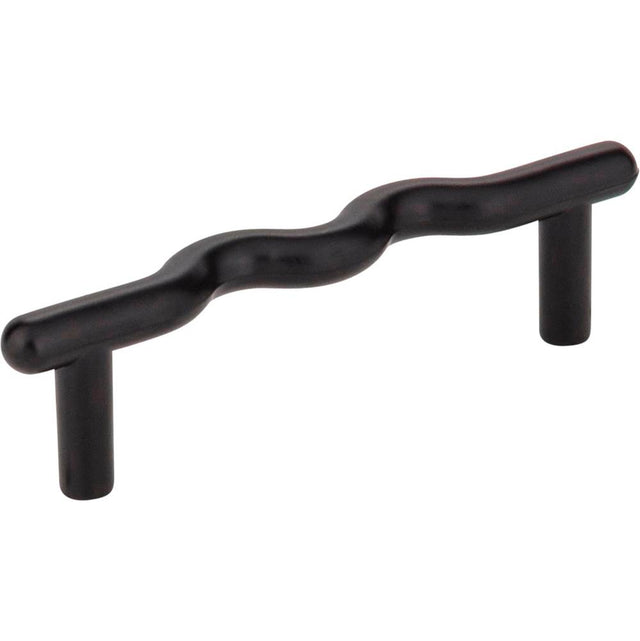 Hardware Resources - 3'' Center-to-Center Matte Black Wavy Verona Cabinet Pull - Matte Black
