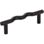 Hardware Resources - 3'' Center-to-Center Matte Black Wavy Verona Cabinet Pull - Matte Black
