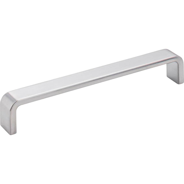 Hardware Resources - 160 mm Center-to-Center Brushed Chrome Square Asher Cabinet Pull - Brushed Chrome