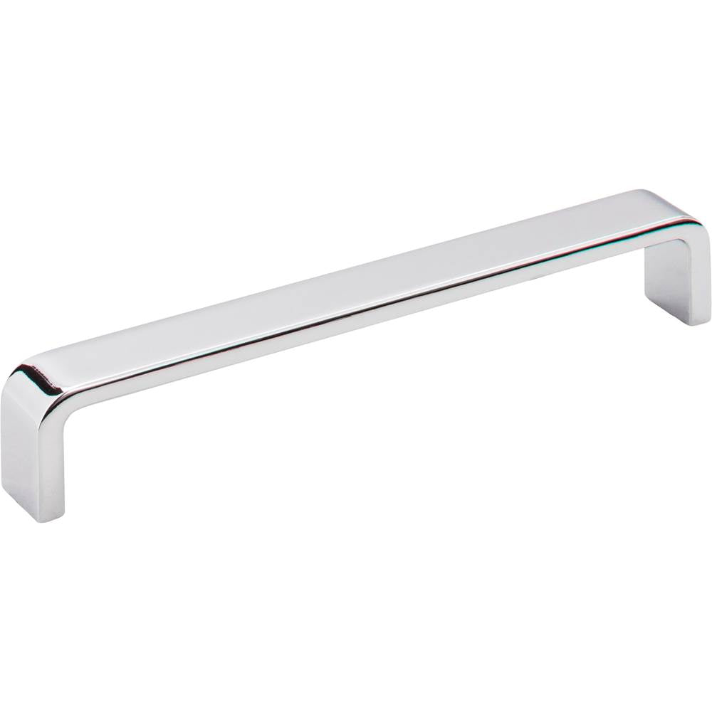 Hardware Resources - 160 mm Center-to-Center Polished Chrome Square Asher Cabinet Pull - Polished Chrome