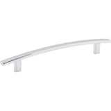 Hardware Resources - 160 mm Center-to-Center Polished Chrome Square Thatcher Cabinet Bar Pull - Polished Chrome