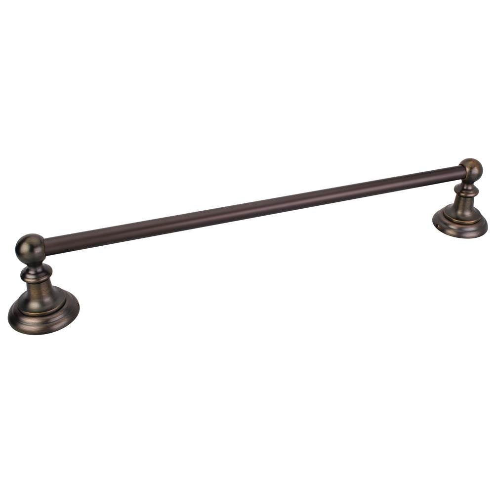 Hardware Resources - Fairview Brushed Oil Rubbed Bronze 24'' Single Towel Bar - Contractor Packed - Brushed Oil Rubbed Bronze
