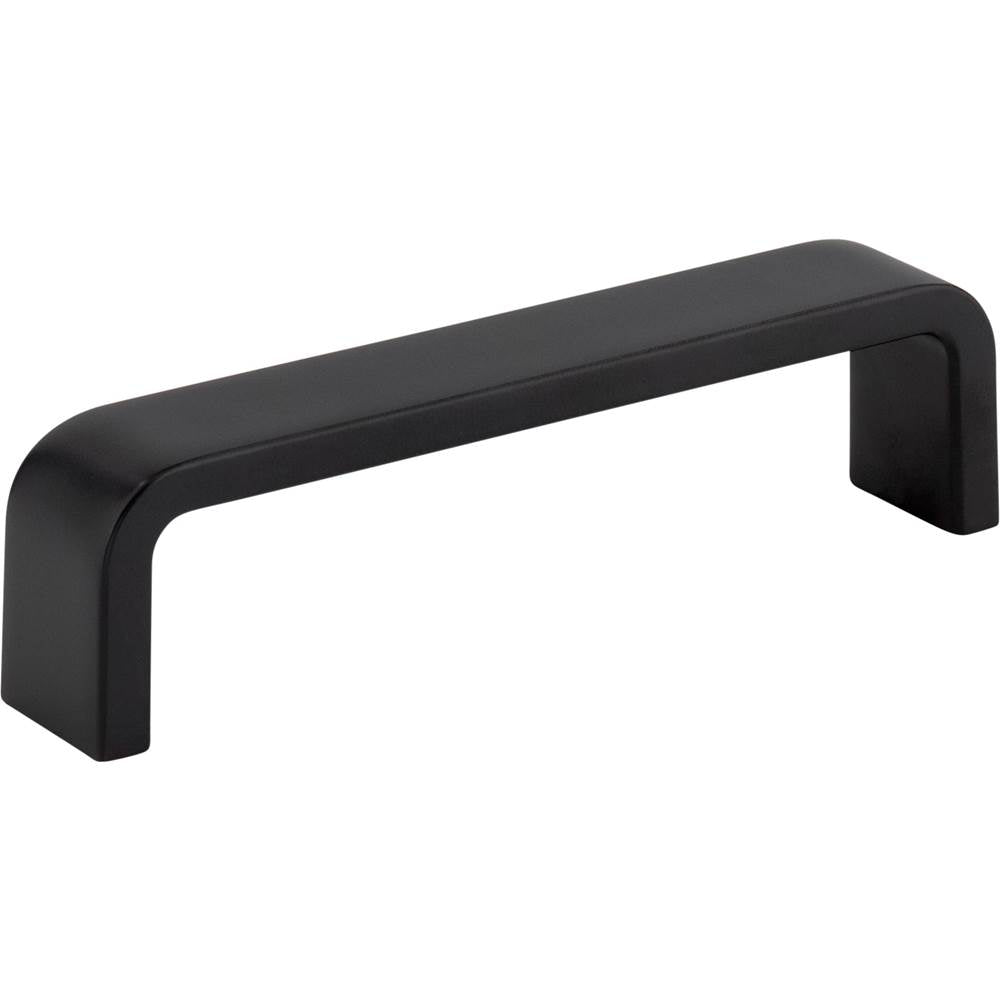 Hardware Resources - 4'' Center-to-Center Matte Black Square Asher Cabinet Pull - Matte Black