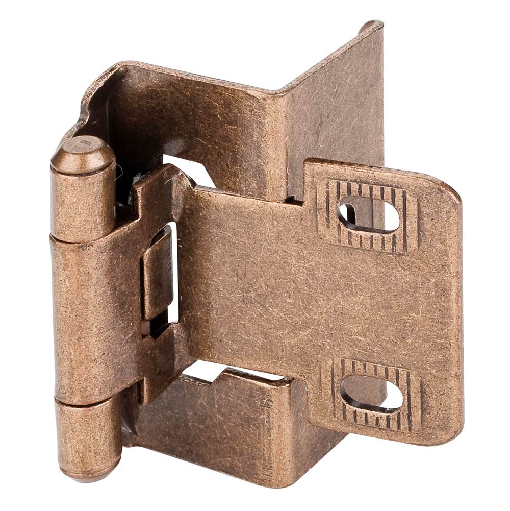 Hardware Resources - 1/2'' Overlay Full Wrap Hinge - Burnished Brass - Burnished Brass