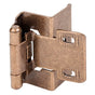 Hardware Resources - 1/2'' Overlay Full Wrap Hinge - Burnished Brass - Burnished Brass