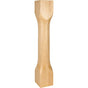Hardware Resources - 6'' W x 6'' D x 35-1/2'' H White Birch Cathedral Turned Post - Unfinished