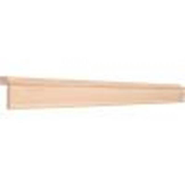Hardware Resources - 2-1/8'' D x 2-1/4'' H Alder Bullnose Light Rail Moulding - Unfinished