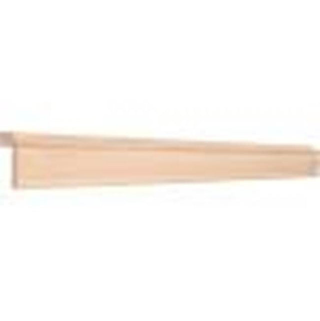 Hardware Resources - 2-1/8'' D x 2-1/4'' H Alder Bullnose Light Rail Moulding - Unfinished