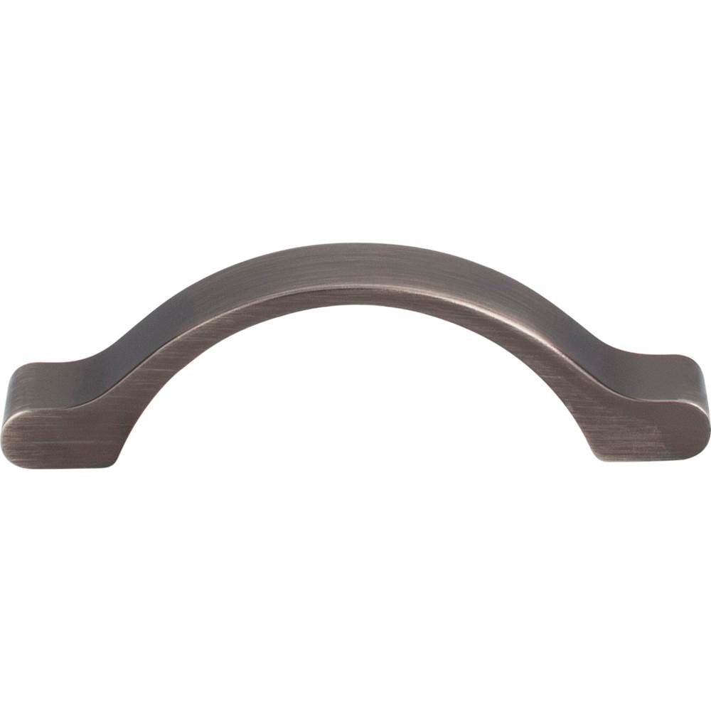 3'' Center-to-Center Brushed Pewter Arched Seaver Cabinet Pull