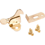 Hardware Resources - Polished Brass Elbow Catch Polybagged with Screws - Polished Brass
