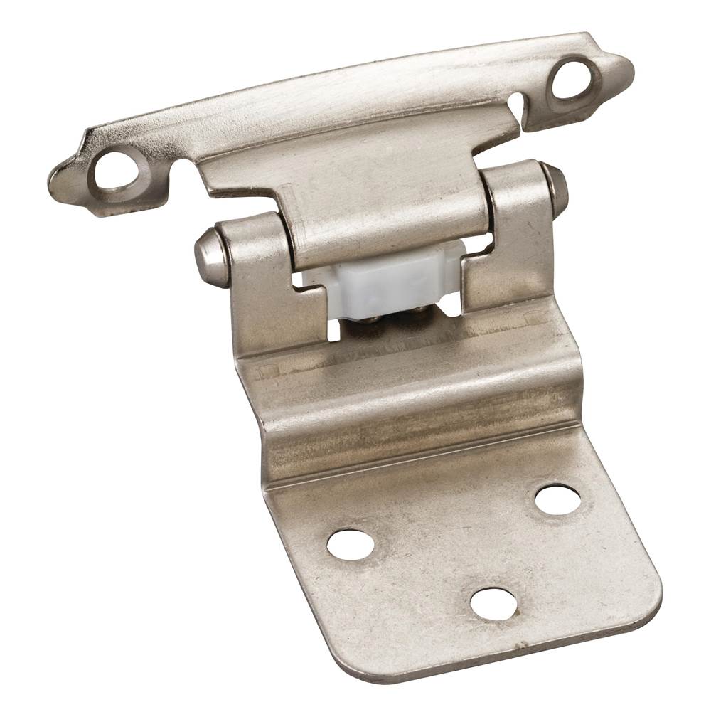 Hardware Resources - Traditional 3/8'' Inset Hinge with Semi-Concealed Frame Wing - Satin Nickel - Satin Nickel