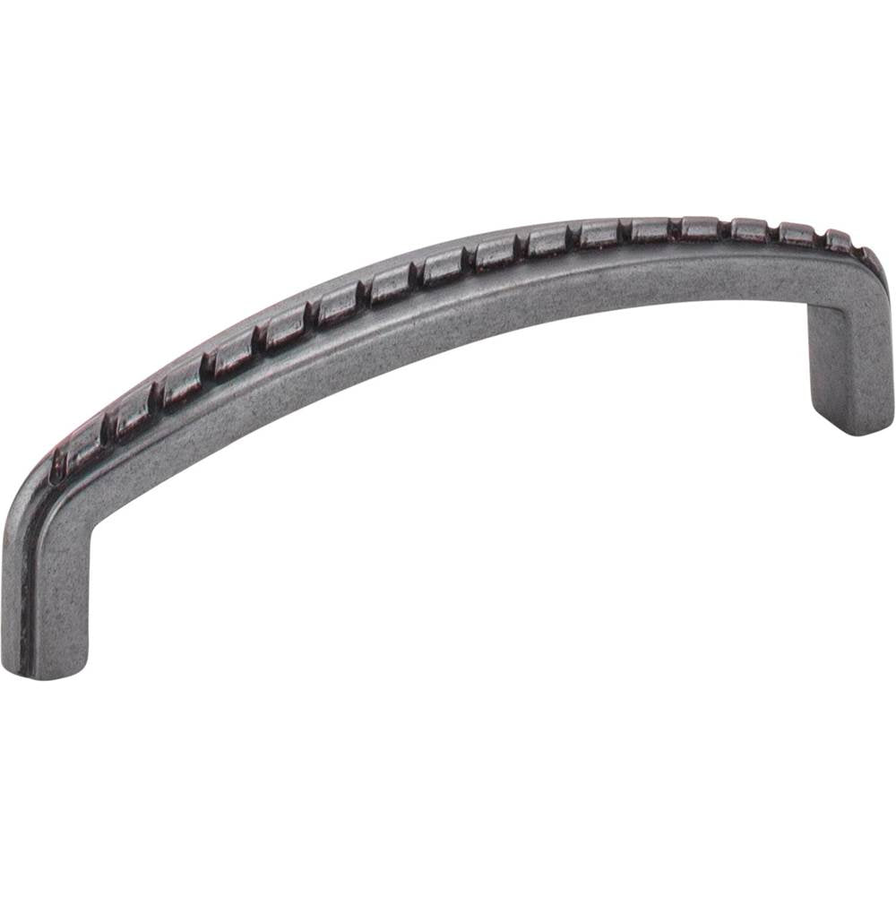 Hardware Resources - 96 mm Center-to-Center Gun Metal Rope Detailed Cypress Cabinet Pull - Gun Metal