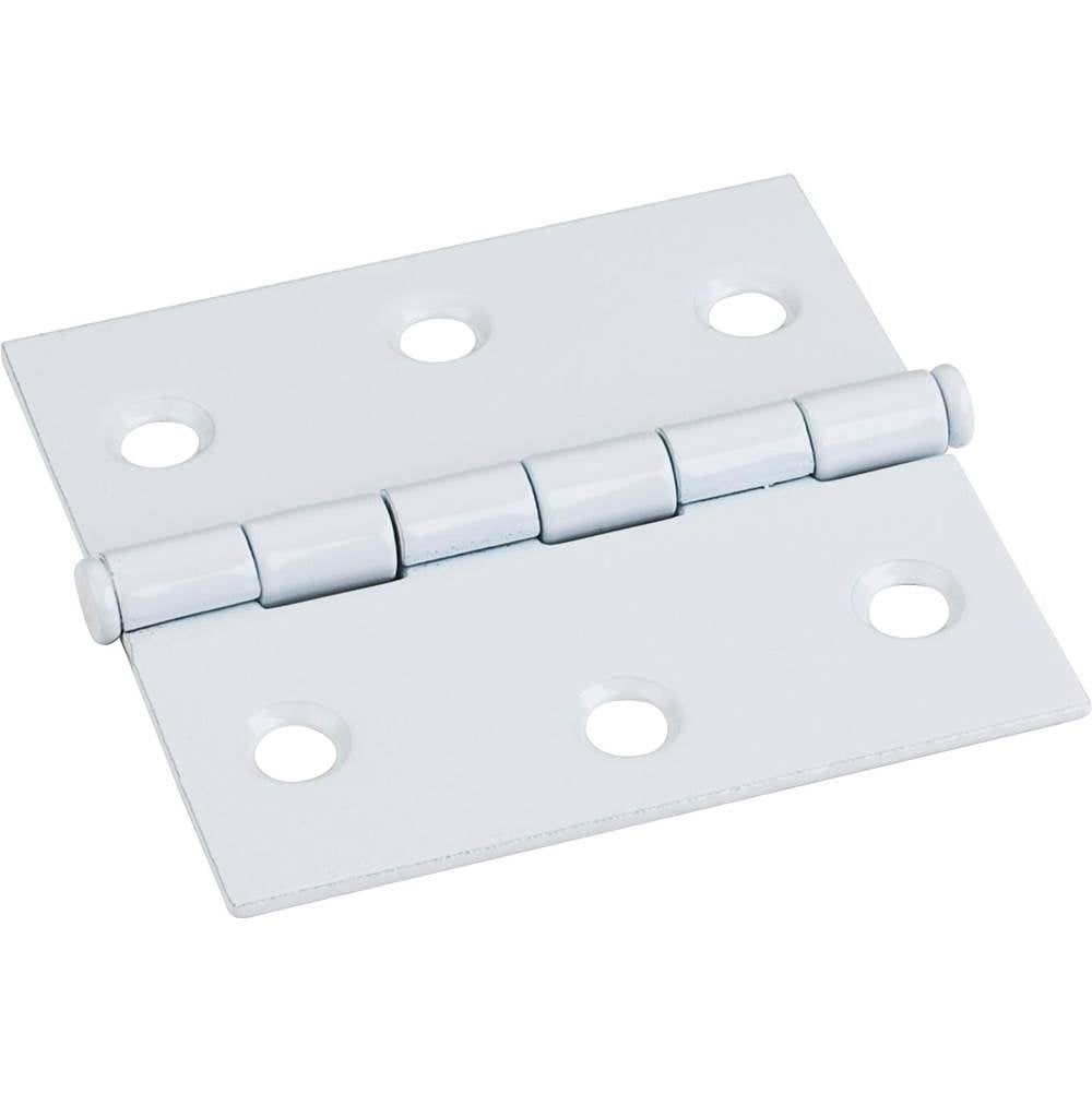 Hardware Resources - White 2-1/2'' x 2-1/2''  Swaged Butt Hinge - White
