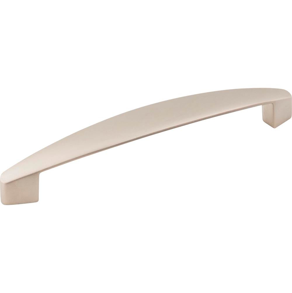 Hardware Resources - 128 mm Center-to-Center Dull Nickel Asymmetrical Belfast Cabinet Pull - Dull Nickel