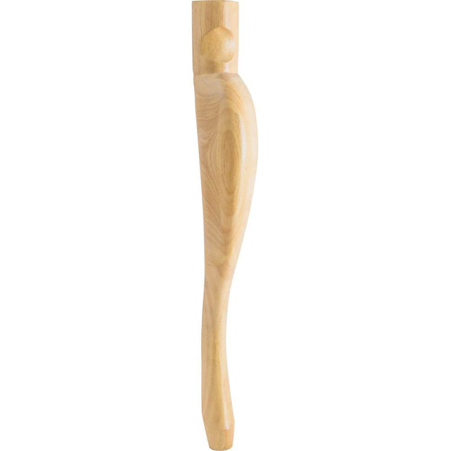 Hardware Resources - 2-1/2'' W x 2-1/2'' D x 31'' H Rubberwood Queen Anne Leg - Unfinished