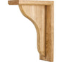 Hardware Resources - 3'' W x 7-5/8'' D x 10-1/2'' H Hard Maple Beveled Bar Corbel - Unfinished