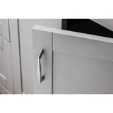 128 mm Center-to-Center Brushed Pewter Zachary Cabinet Pull