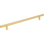 Hardware Resources - 256 mm Center-to-Center Brushed Gold Naples Cabinet Bar Pull - Brushed Gold