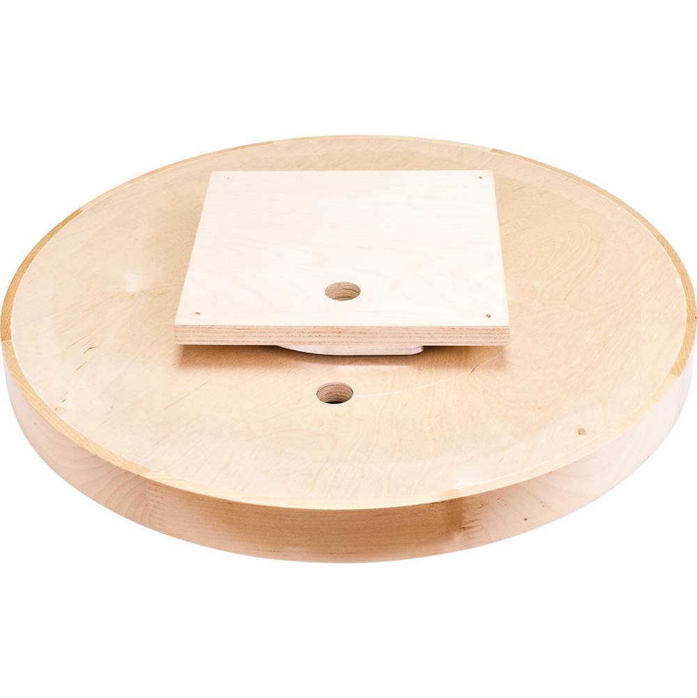 18'' Round Wood Lazy Susan Shelf with Swivel