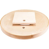 18'' Round Wood Lazy Susan Shelf with Swivel