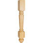 Hardware Resources - 4-1/2'' W x 4-1/2'' D x 35-1/2'' H Hard Maple Fluted Leg - Unfinished