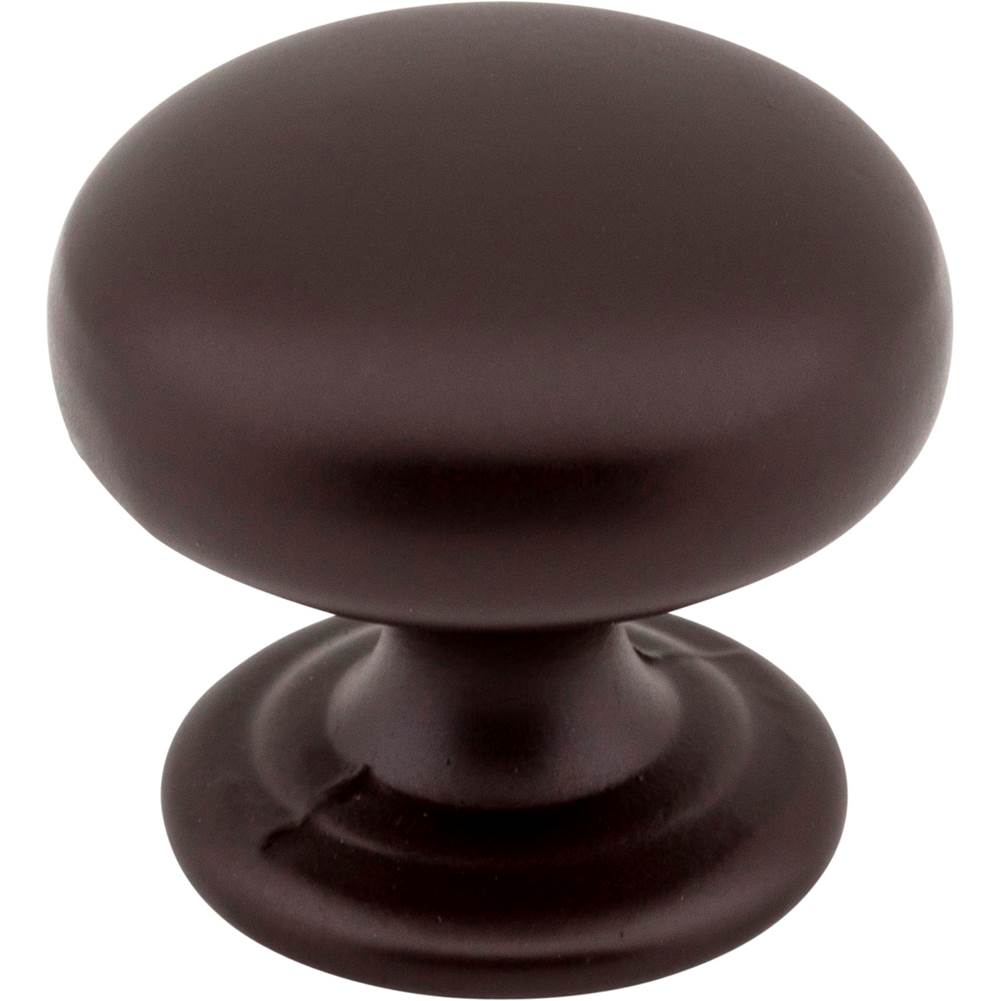 Hardware Resources - 1-1/4'' Diameter Dark Bronze Florence Cabinet Mushroom Knob - Dark Bronze
