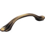 Hardware Resources - 3'' Center-to-Center Brushed Antique Brass Kingsport Cabinet Pull - Brushed Antique Brass