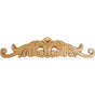 Hardware Resources - 20-1/4'' W x 5/16'' D x 4-1/2'' H Pressed Rubberwood Art Nouveau Onlay - Unfinished