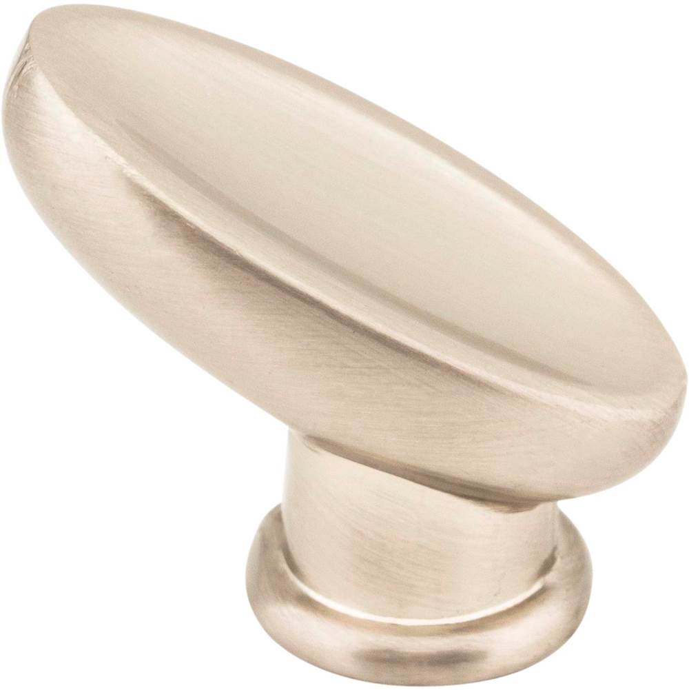 1-1/16'' Overall Length Satin Nickel Oval Capri Cabinet Knob