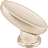 1-1/16'' Overall Length Satin Nickel Oval Capri Cabinet Knob