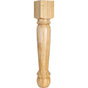 Hardware Resources - 6'' W x 6'' D x 35-1/2'' H White Birch Turned Post - Unfinished