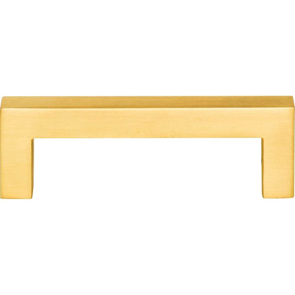 3'' Center-to-Center Brushed Gold Square Stanton Cabinet Bar Pull