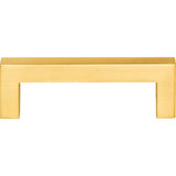 3'' Center-to-Center Brushed Gold Square Stanton Cabinet Bar Pull