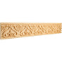 Hardware Resources - 7/8'' D x 4'' H Cherry Fleur-de-lis Hand Carved Moulding - Unfinished