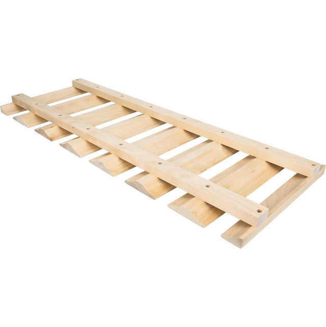 Hardware Resources - 30'' Wooden Stemware Rack - Unfinished