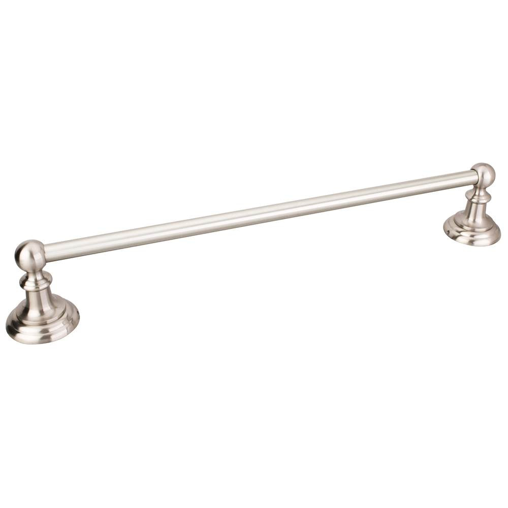 Hardware Resources - Fairview Satin Nickel 18'' Single Towel Bar - Contractor Packed - Satin Nickel