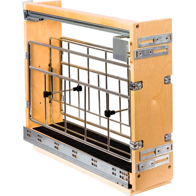 Hardware Resources - 5'' ''No Wiggle'' Soft-close Tray Divider Pullout - Weathered Brass
