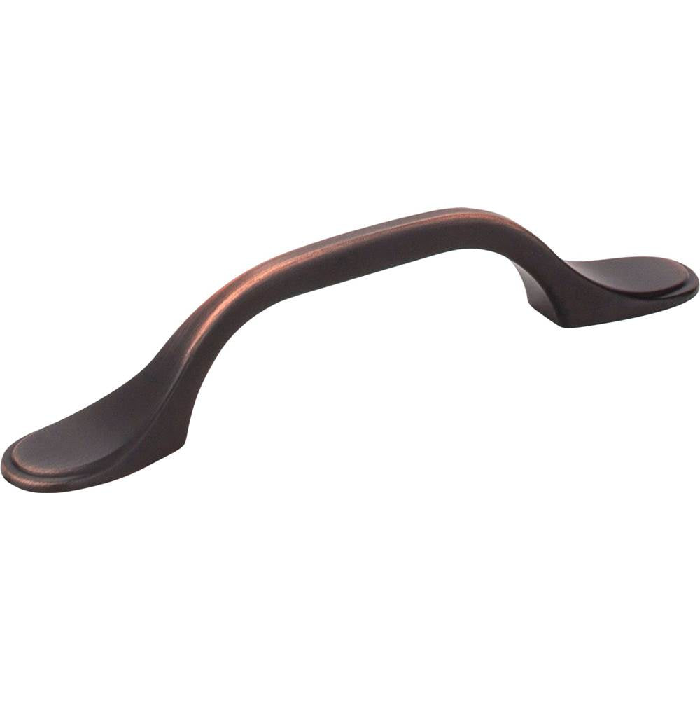 Hardware Resources - 3'' Center-to-Center Brushed Oil Rubbed Bronze Kenner Cabinet Pull - Brushed Oil Rubbed Bronze