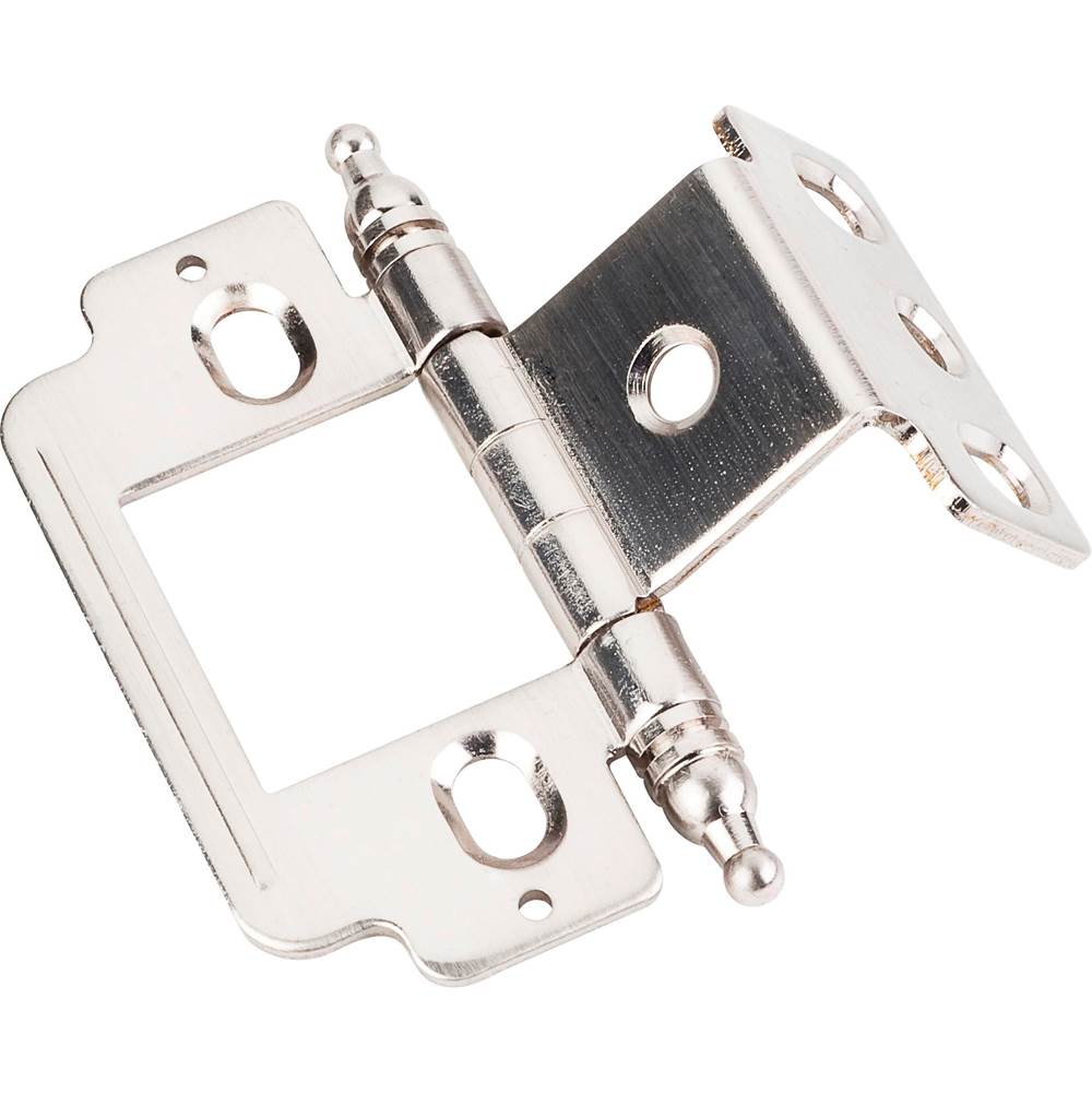 Hardware Resources - 270 degree Full Wrap for 3/4'' Frame x 3/4'' Door, Inset Flush, ''B'' style Minaret Hinge - Satin Nickel - Satin Nickel