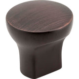 Hardware Resources - 1'' Diameter Brushed Oil Rubbed Bronze Round Brenton Cabinet Knob - Brushed Oil Rubbed Bronze