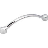 Hardware Resources - 128 mm Center-to-Center Polished Chrome Arched Belfast Cabinet Pull - Polished Chrome